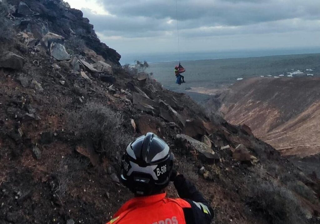 Lanzarote-Arrecife Paraglider am Mirador del Río abgestürzt 95 Paraglider 1
