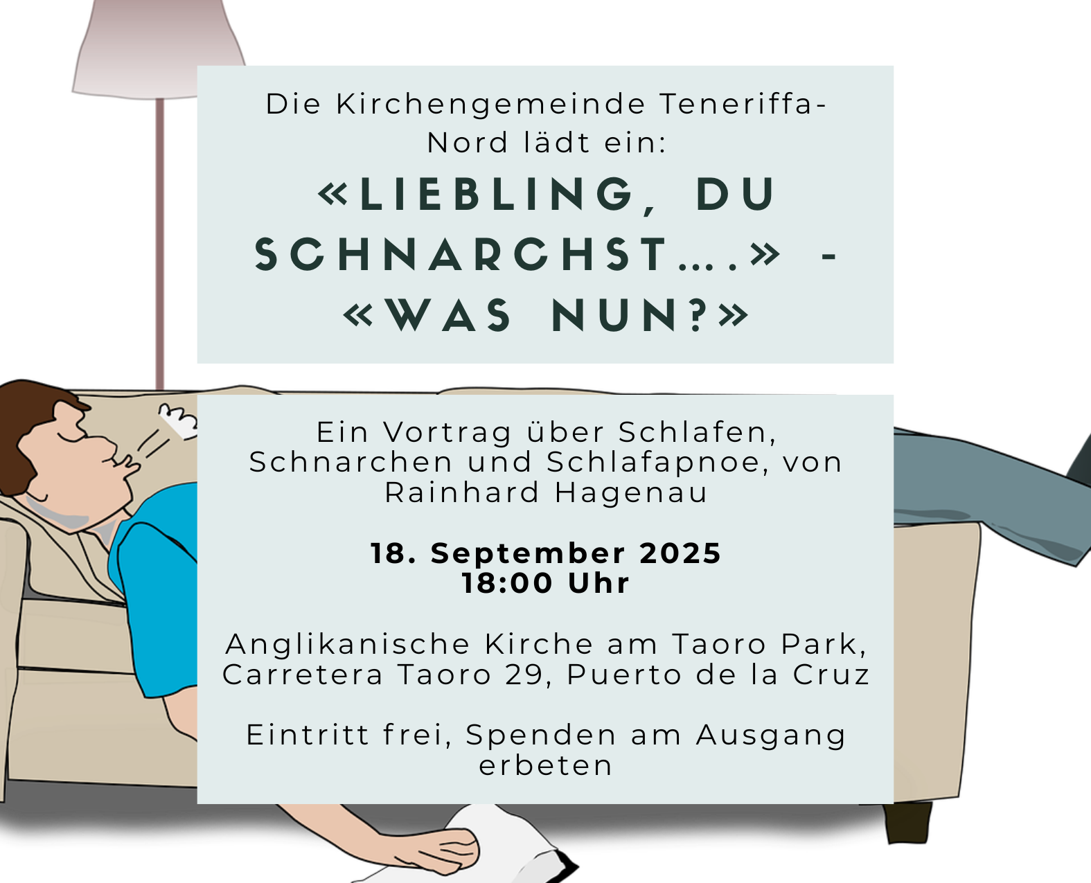 Liebling du schnarcht