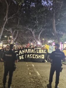 Kanarische Inseln: Aufstand wegen unerwünschtem Rechtsradikalen 2 Tumult