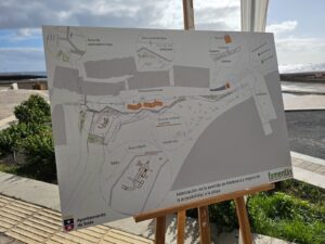 Gran Canaria-Ost, Telde: Letzte Bauphase der Strandpromenade in Melenara 50 Letzte
