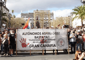 Gran Canaria-Nord, Las Palmas: Selbstständige protestieren gegen hohe Abgaben 4 Selbststaendige