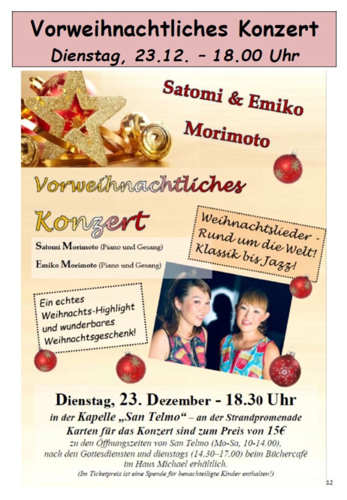 Vorweihnachtliches Konzert