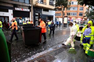 Gran Canaria-Nord, Las Palmas: Aufräumen nach Reyes 7 Aufraeumen