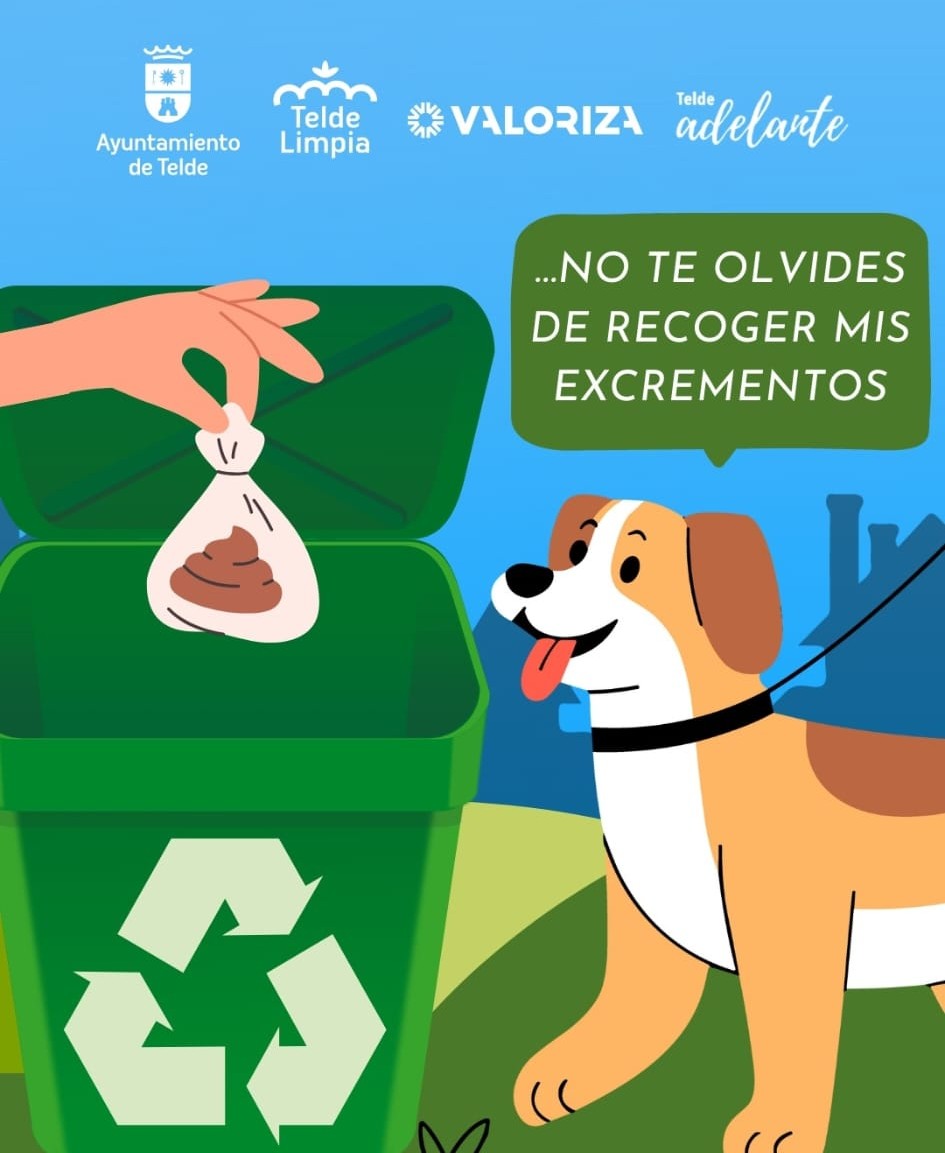 Gran Canaria-Ost, Telde: Hundehäufchen-Kampagne in Telde 1 Hundehaeufchen