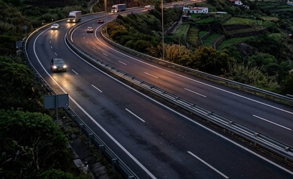 Teneriffa-Nord, La Guancha: Toter Motorradfahrer auf der Fahrbahn 97 Toter 1