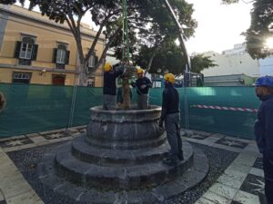 Gran Canaria-Nord, Las Palmas: Brunnen-Restaurierung hat begonnen 2 Brunnen