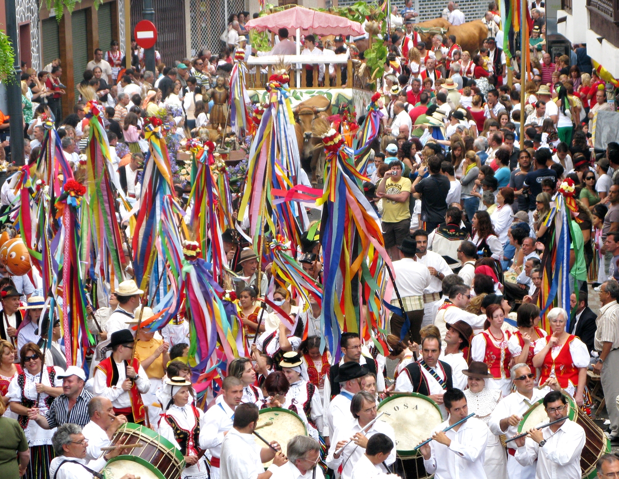 Teneriffa-Nord, Los Realejos: Romería in Los Realejos 1 ROMERIA