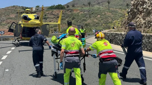 Gran Canaria-Süd, Fataga: Rettungseinsatz nach schwerem Motorradunfall 6 Rettungseinsatz