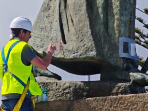 Teneriffa-Nord, La Laguna: Statue Padre Anchieta wird restauriert 31 Statue