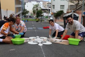 Gran Canaria-Nord, Las Palmas: Bürgermeisterin beteiligte sich an den Salzteppichen 4 Buergermeisterin 2