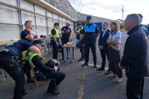 Teneriffa-Nordost, Santa Cruz: Rückkehr der Unipol-Einheit 7 Rueckkehr 1
