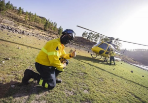 Gran Canaria-Nord, Las Palmas: Waldbrand-Simulation zum Wochenstart 2 Waldbrandsimulation