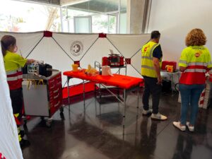 Teneriffa-Nordost, Santa Cruz: Zelt-Hospital am Messezentrum 1 Zelthospital