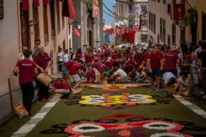 Teneriffa-Nord, La Orotava: La Orotava feierte das Corpus Christi Fest 4 la Orotava