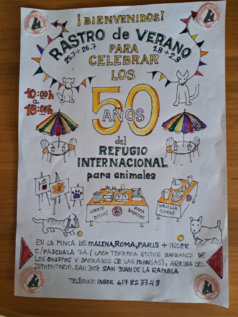 Teneriffa-Nord, San Juan de la Rambla: 50 Jahre Tierheim <em>Refugio Internacional para animales</em> 96 50 Jahre Tierheim