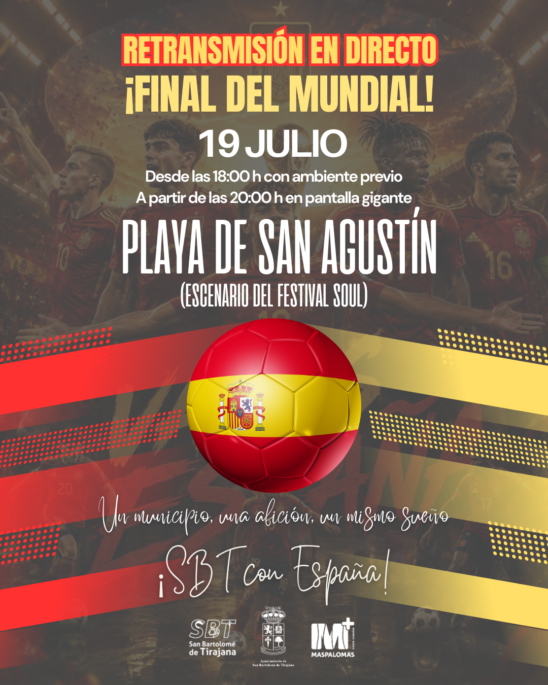 Gran Canaria-Süd, Maspalomas: Fußball WM am Strand 1 Fussball WM