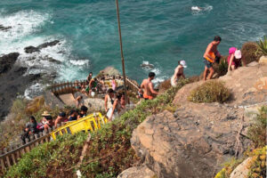 Teneriffa-Nordost, Santa Cruz: Großer Evakuierungs-Einsatz an der Playa de Benijo 10 Grosser 1