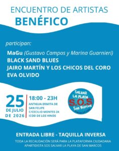 Teneriffa-Nord, Icod de los Vinos: Solidaritätskonzert für die Playa de San Marcos 21 Solidaritaetskonzert
