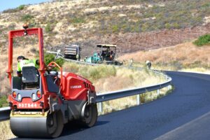 Teneriffa-Ost, El Rosario: Straße nach Las Barreras wird asphaltiert 12 Strasse