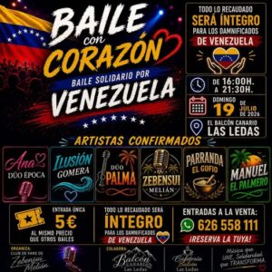 La Palma, Breña Baja: Tanzparty für Venezuela 3 Tanzparty