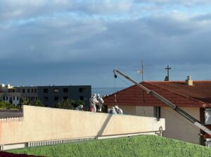 Teneriffa-Nord, Puerto de la Cruz: Asbestbefreiung der Schule 5 Arbeiten Asbest Entfernung CEIP Puerto