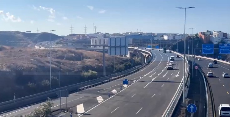 Guiniguada Viadukt Richtung Sued