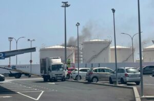 Gran Canaria-Ost, Telde: Explosion eines Kraftstofftanks 1 Industriegebiet Unglueck