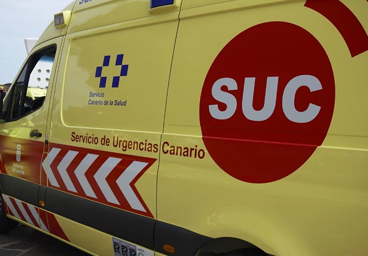 Gran Canaria, San Bartolomé de Tirajana: Mehrere Verletzte und zwei brennende Autos 95 Krankenwagen Unfall