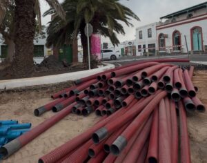 Lanzarote, Teguise: Verbesserung des Abwassersystems 10 Lanzarote Rohre
