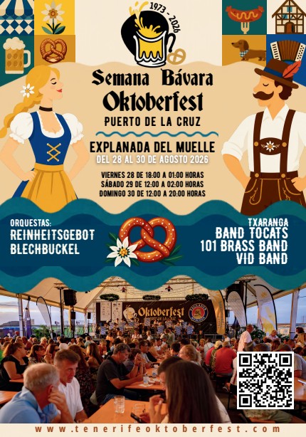 Teneriffa-Nord, Puerto de la Cruz: Das Oktoberfest naht 1 Plakat Oktoberfest
