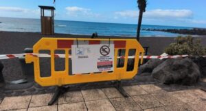 Punta Brava Strand gesperrt
