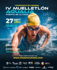 Teneriffa-Nord, Puerto de la Cruz: „IV. Muelletlón Aqualia Puerto de la Cruz“ 22 Schwimmwettbewerb Puerto