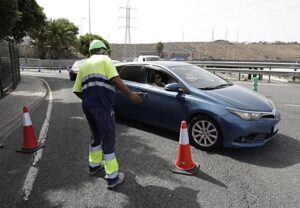 Gran Canaria-Nordost, Las Palmas: Verkehrsstau wegen Sperrung des Viadukts 8 Sperrung