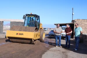 Lanzarote, Yaiza: Instandsetzung der Papagayo-Zufahrtsstraße 5 Strasse Arbeiten Papagayo