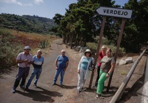 Gran Canaria-Nord, Santa María de Guía: Unbefahrbare Zufahrtsstraße nach Verdejo 3 Strasse Verdejo