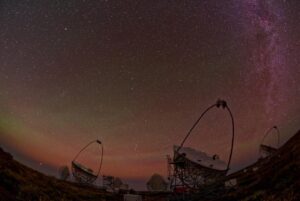 La Palma, El Paso: Acht Milliarden Jahre alte Strahlung eingefangen 11 Teleskope Roque de los Muchachos