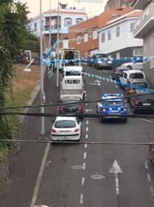 Teneriffa-Nord, La Orotava: Unfall in La Luz 4 Unfall La Luz