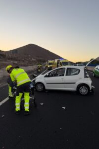 Teneriffa-Süd, Arona: Unfälle verursachten lange Staus 18 Unfall TF2