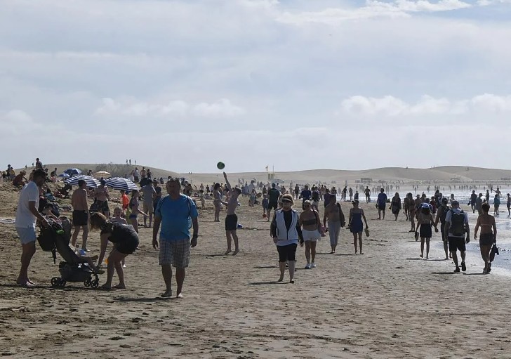 Urlauber Strand