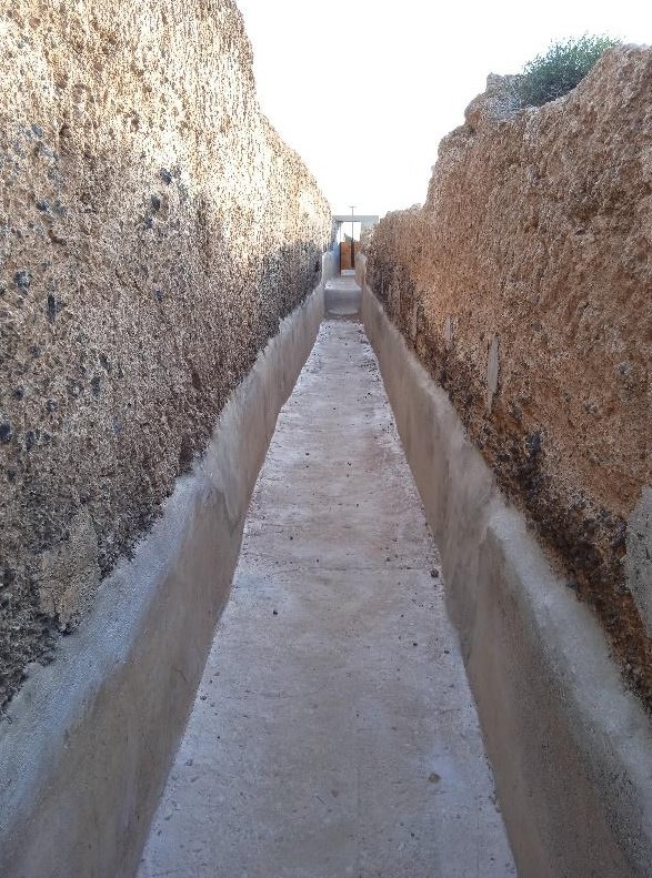 Lanzarote, Tías: Instandsetzung der Wasserkanäle von Montaña Blanca 91 Wasserkanaele