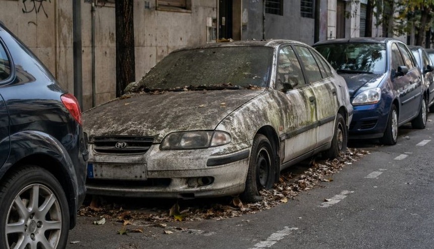 aufgegebenes Auto