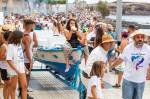 Gran Canaria-Ost, Agüimes: „Fiestas en honor a la Virgen del Pino“ 12 vara del pescado