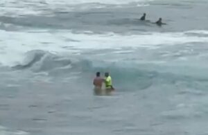 Teneriffa-Nord, Los Realejos: Badegast widersetzte sich dem Rettungsschwimmer 15 Badender el socorro