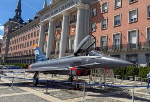 Gran Canaria-Nordost, Las Palmas: Ausstellung zum Eurofighter 23 Eurofigher Modell