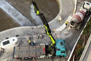 Teneriffa-Südost, El Rosario: Endphase der Arbeiten am Becken von Tabaiba 18 Fase final reparacion charco de Tabaiba 4