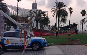 Gran Canaria-Nordost, Santa Cruz: „La Niña III“ erneut in Flammen 5 Feuer carabela