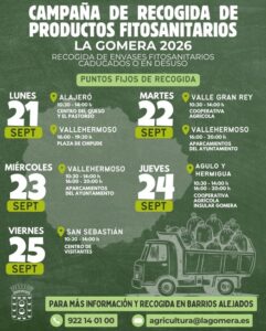 La Gomera: Sammlung von Pflanzenschutzmittelbehältern 22 Kampagne fitosanitarios la gomera
