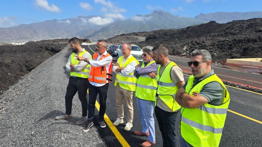 La Palma: Letzter Schliff an der Carretera de Todoque 98 La Palma Carretera