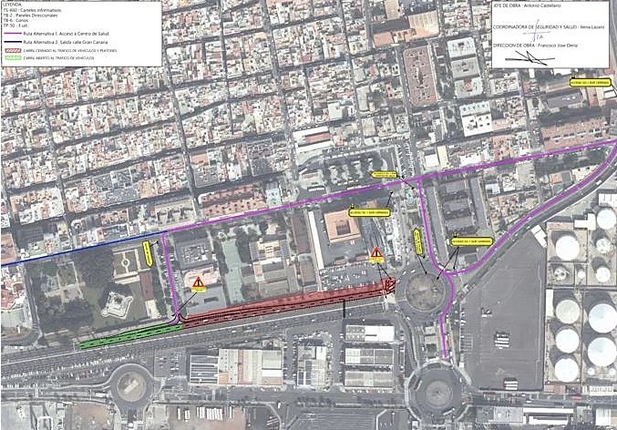 Las Palmas Strassensperrungen