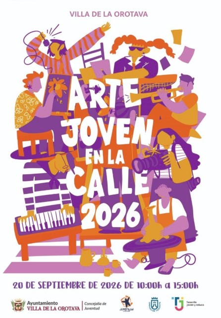 Teneriffa-Nord, La Orotava: Messe der jungen Künstler 1 Messe der jungen Kunst